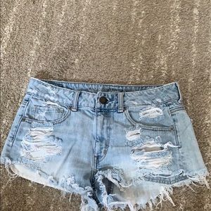 American eagle super washed jean shorts